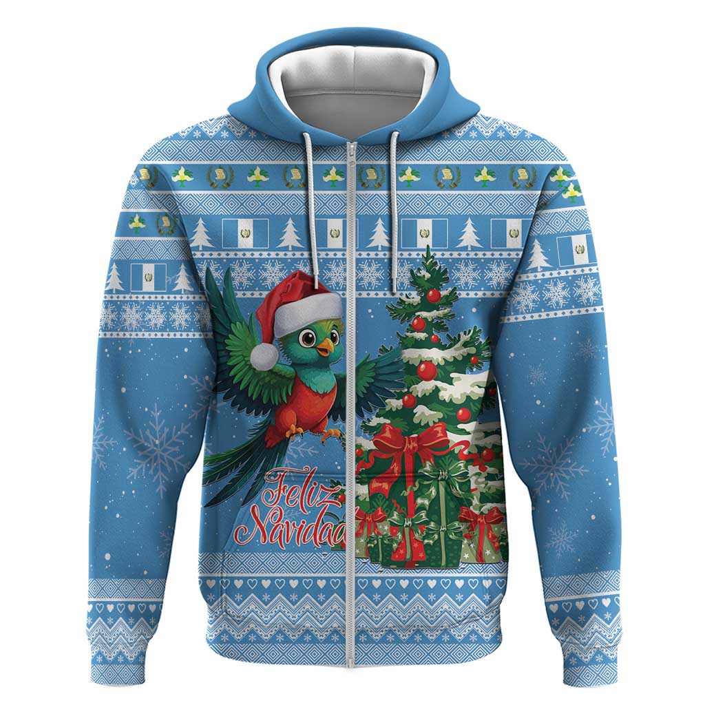 Guatemala Christmas Hoodie Quetzal Feliz Navidad LT15