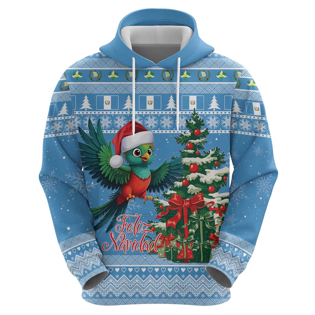 Guatemala Christmas Hoodie Quetzal Feliz Navidad LT15