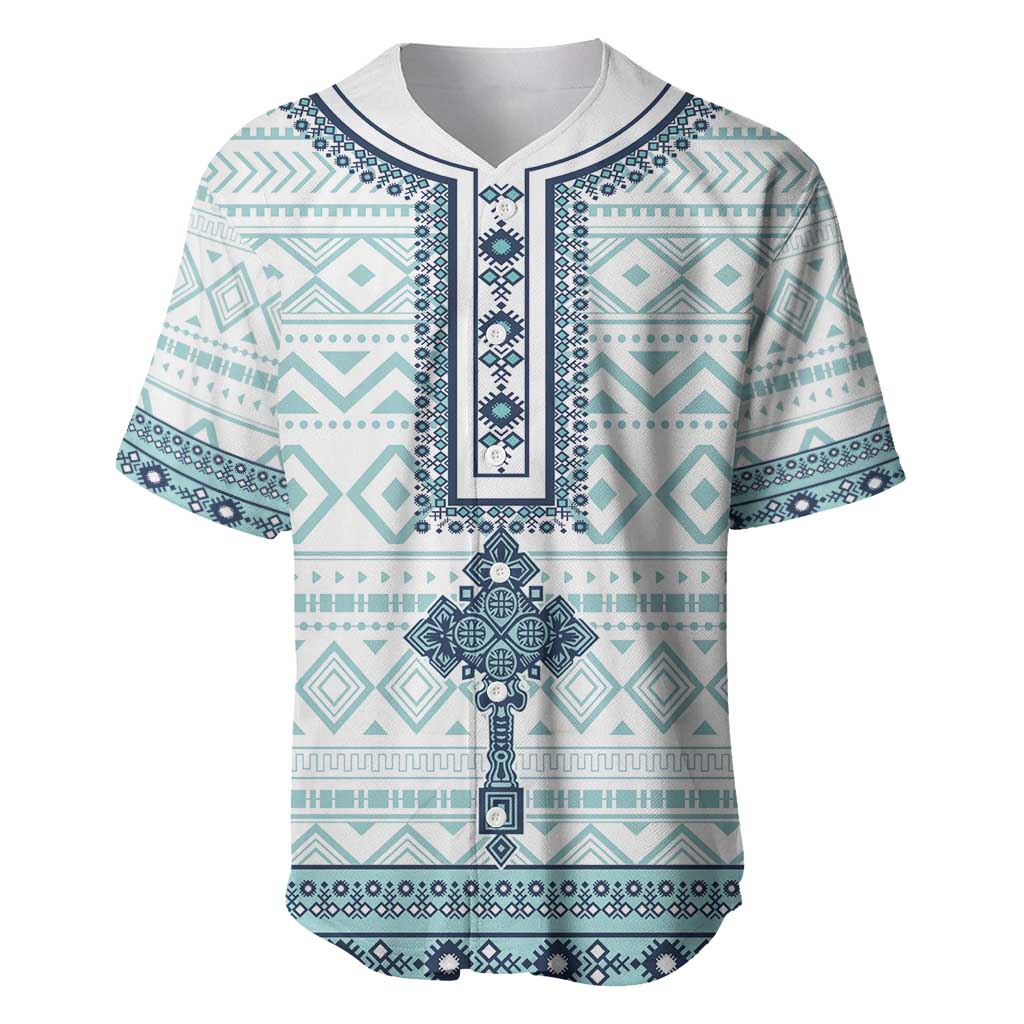 Eritrea Baseball Jersey African Pattern - Habesha Style LT15