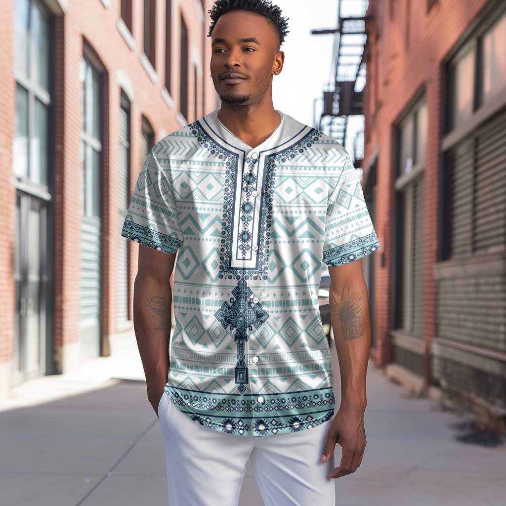 Eritrea Baseball Jersey African Pattern - Habesha Style LT15