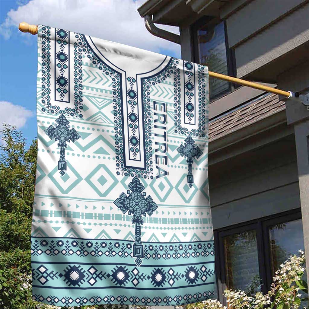 Eritrea Garden Flag African Pattern - Habesha Style LT15