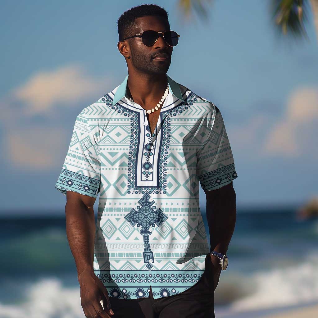 Eritrea Hawaiian Shirt African Pattern - Habesha Style LT15