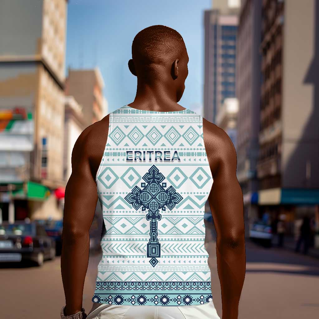 Eritrea Men Tank Top African Pattern - Habesha Style LT15