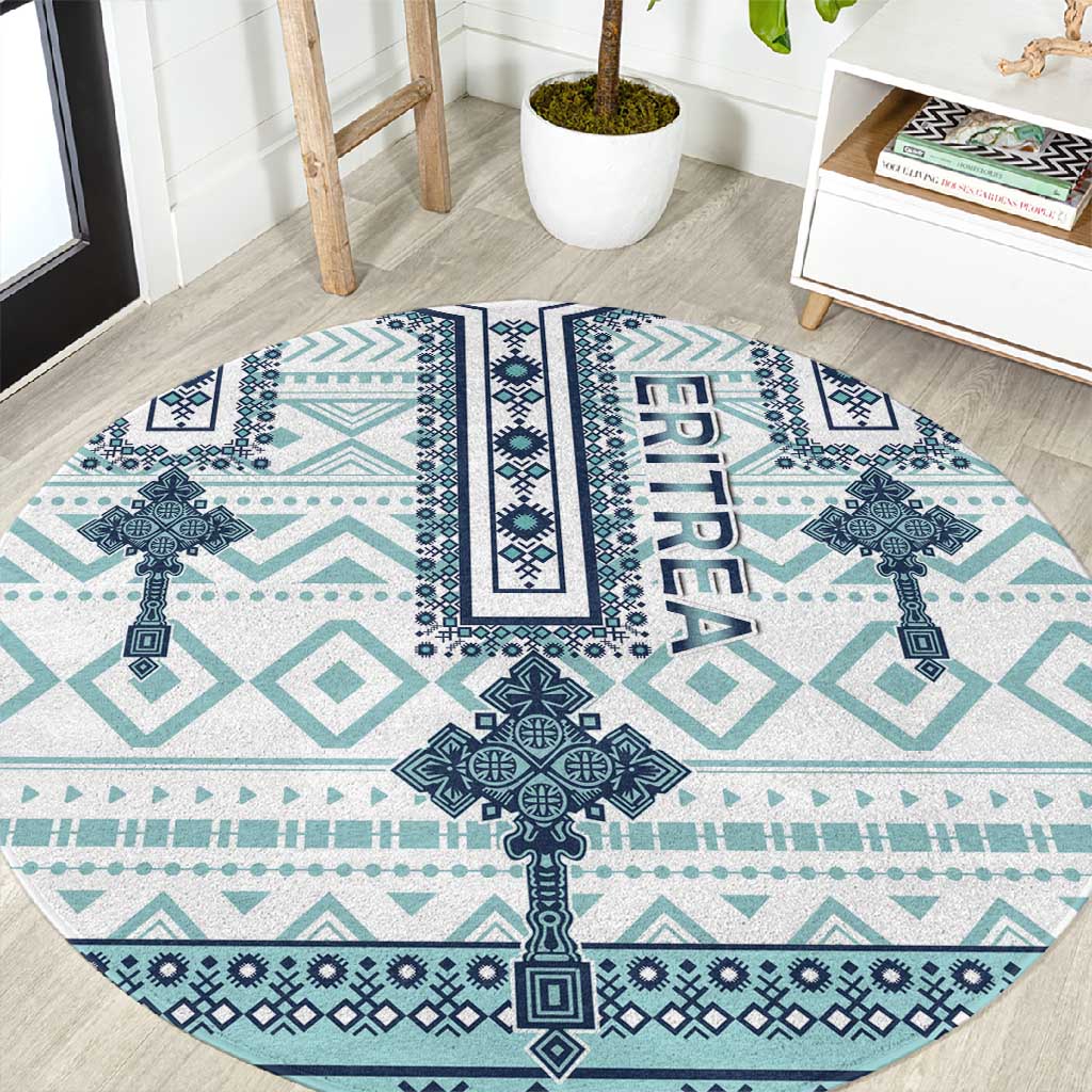 Eritrea Round Carpet African Pattern - Habesha Style LT15