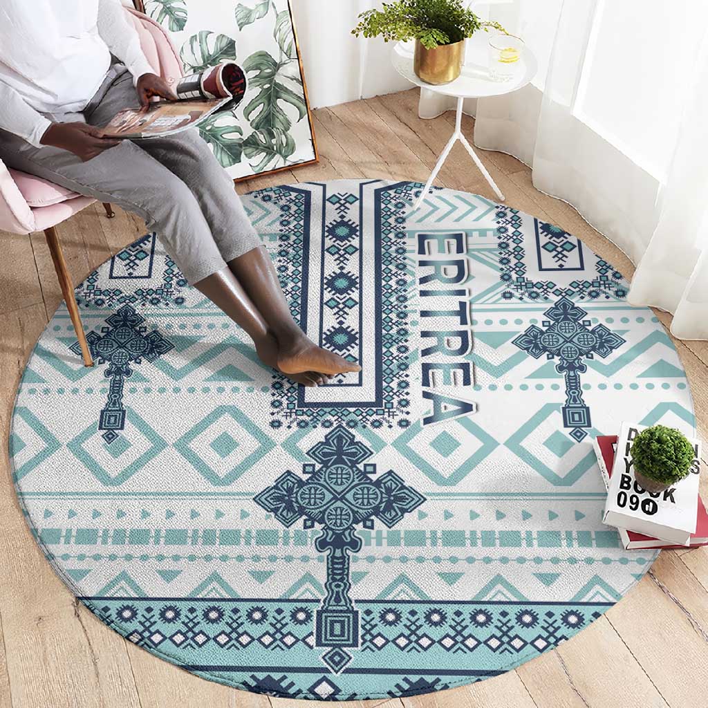 Eritrea Round Carpet African Pattern - Habesha Style LT15