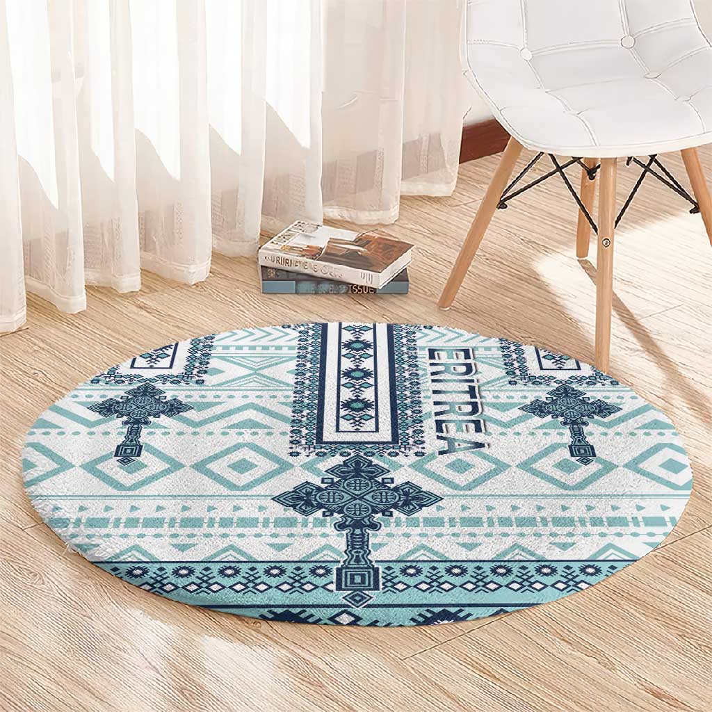 Eritrea Round Carpet African Pattern - Habesha Style LT15