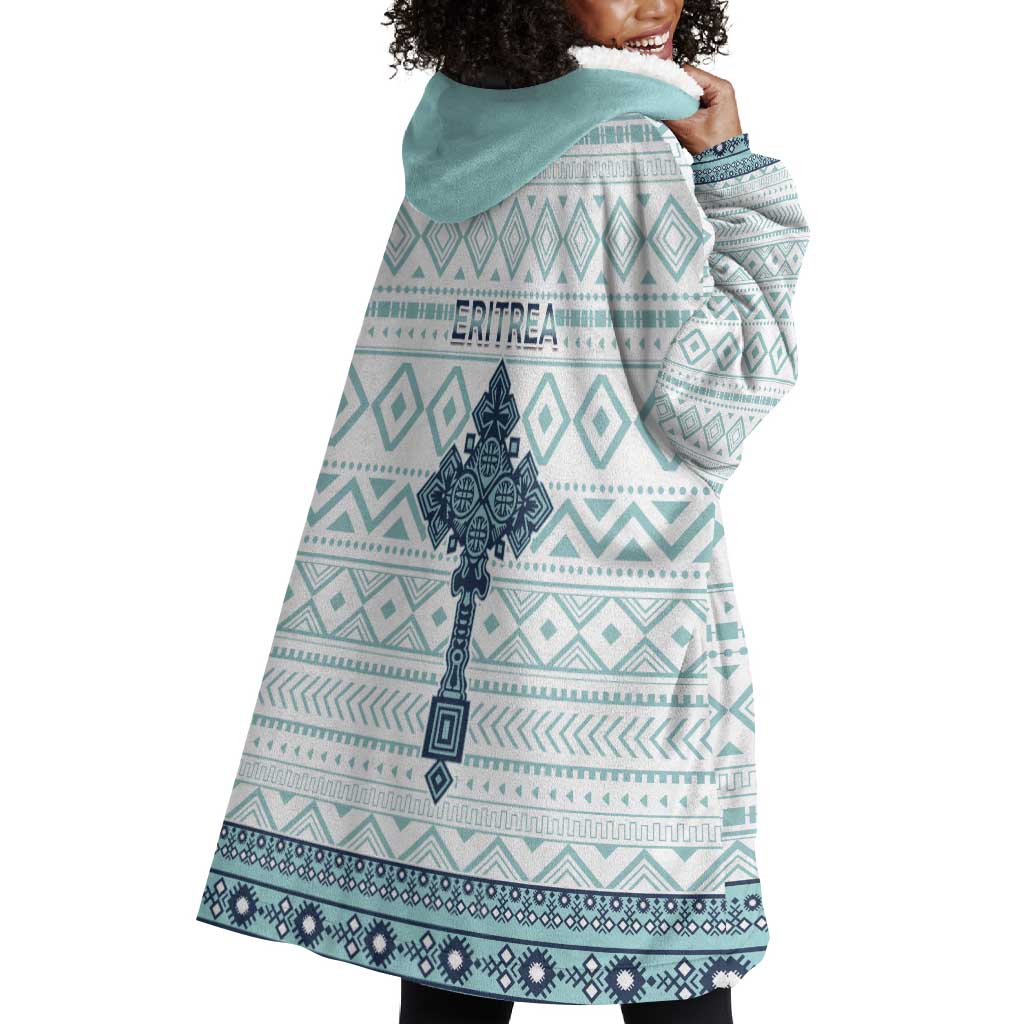 Eritrea Wearable Blanket Hoodie African Pattern - Habesha Style LT15