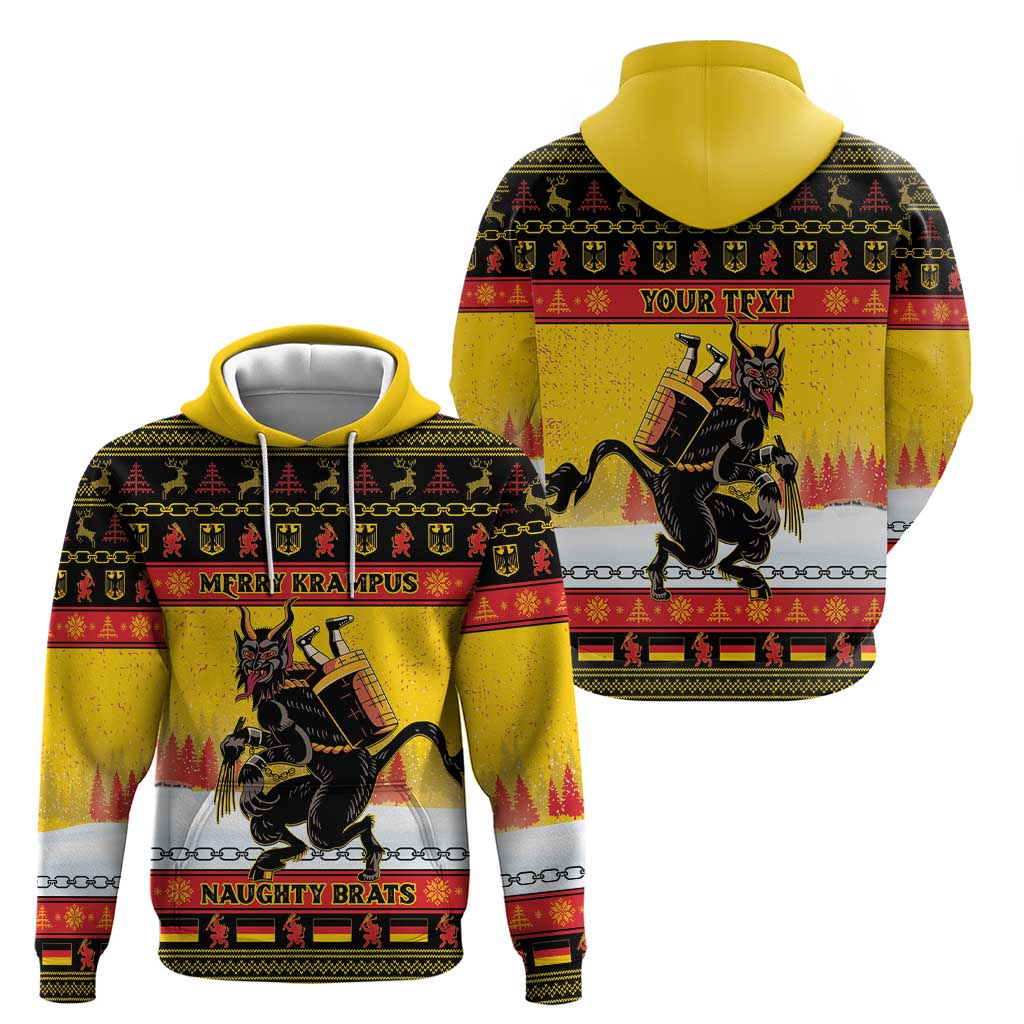 Personalised Germany Christmas Hoodie Merry Krampus LT15