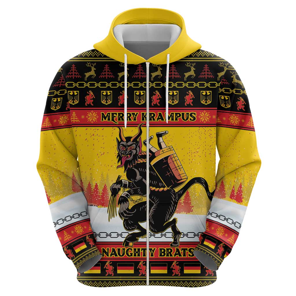 Personalised Germany Christmas Hoodie Merry Krampus LT15
