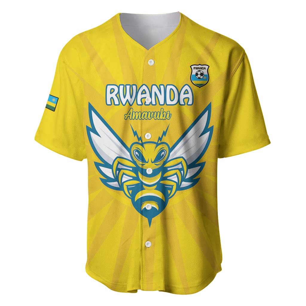 Custom Afro Rwanda Football Baseball Jersey Go Wasps LT15