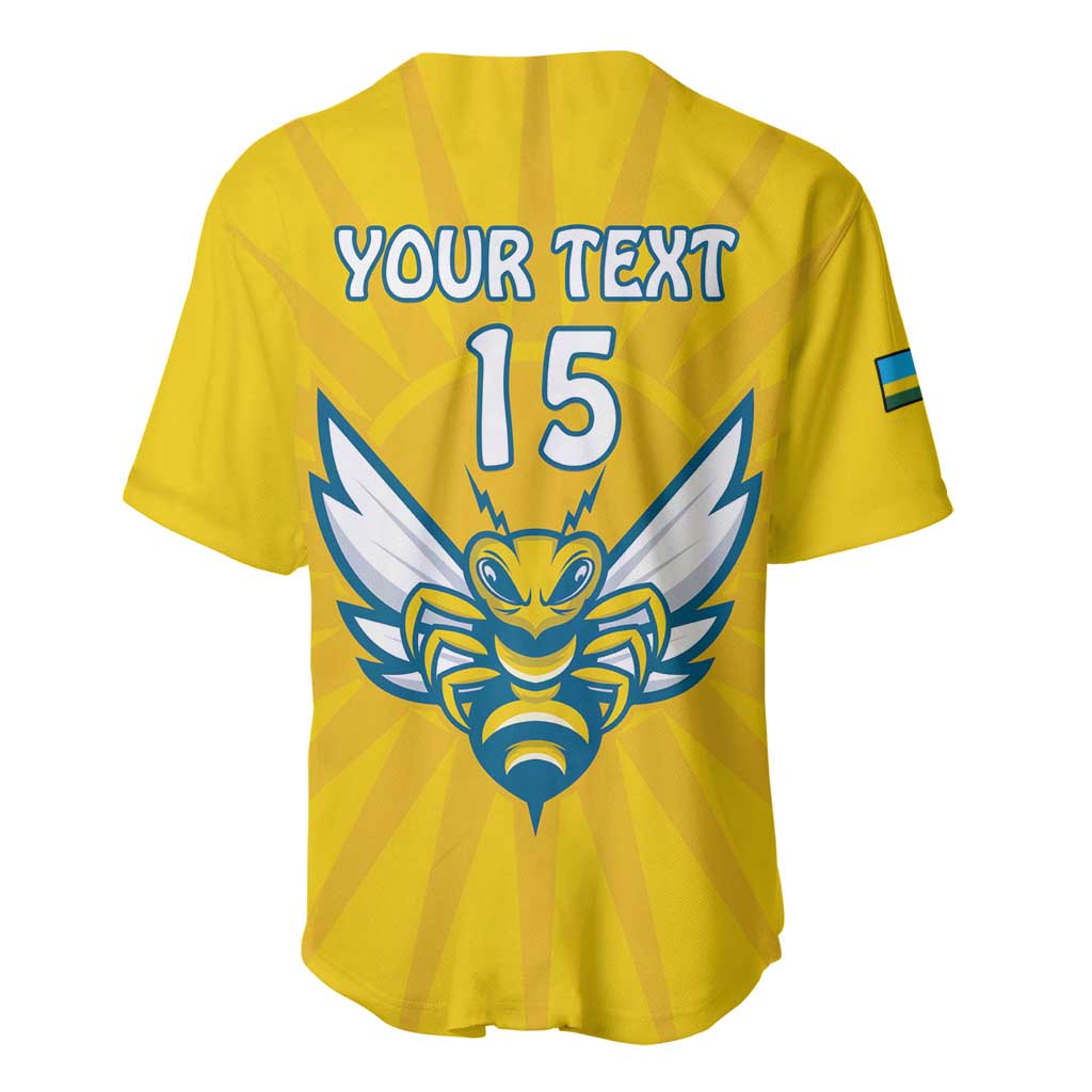 Custom Afro Rwanda Football Baseball Jersey Go Wasps LT15
