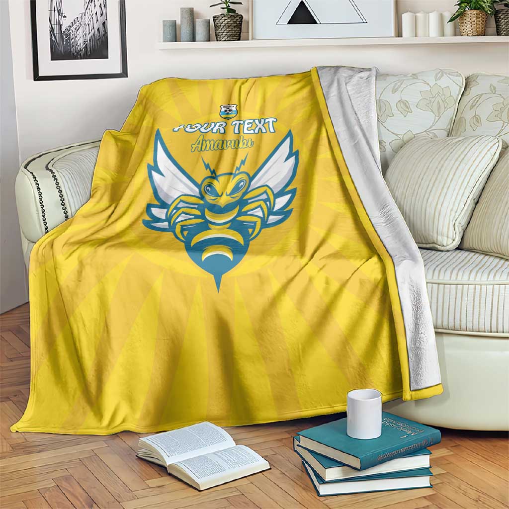 Custom Afro Rwanda Football Blanket Go Wasps LT15