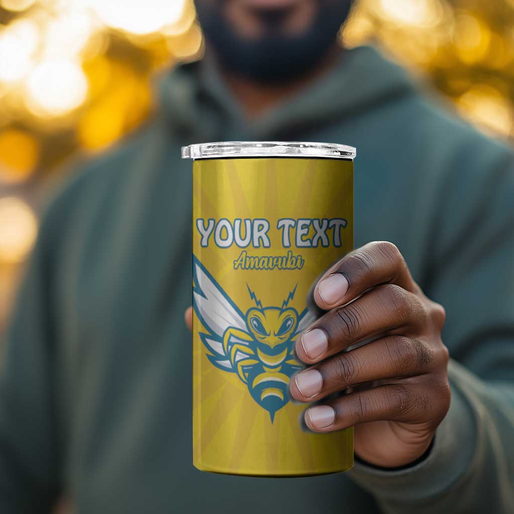Custom Afro Rwanda Football 4 in 1 Can Cooler Tumbler Go Wasps LT15