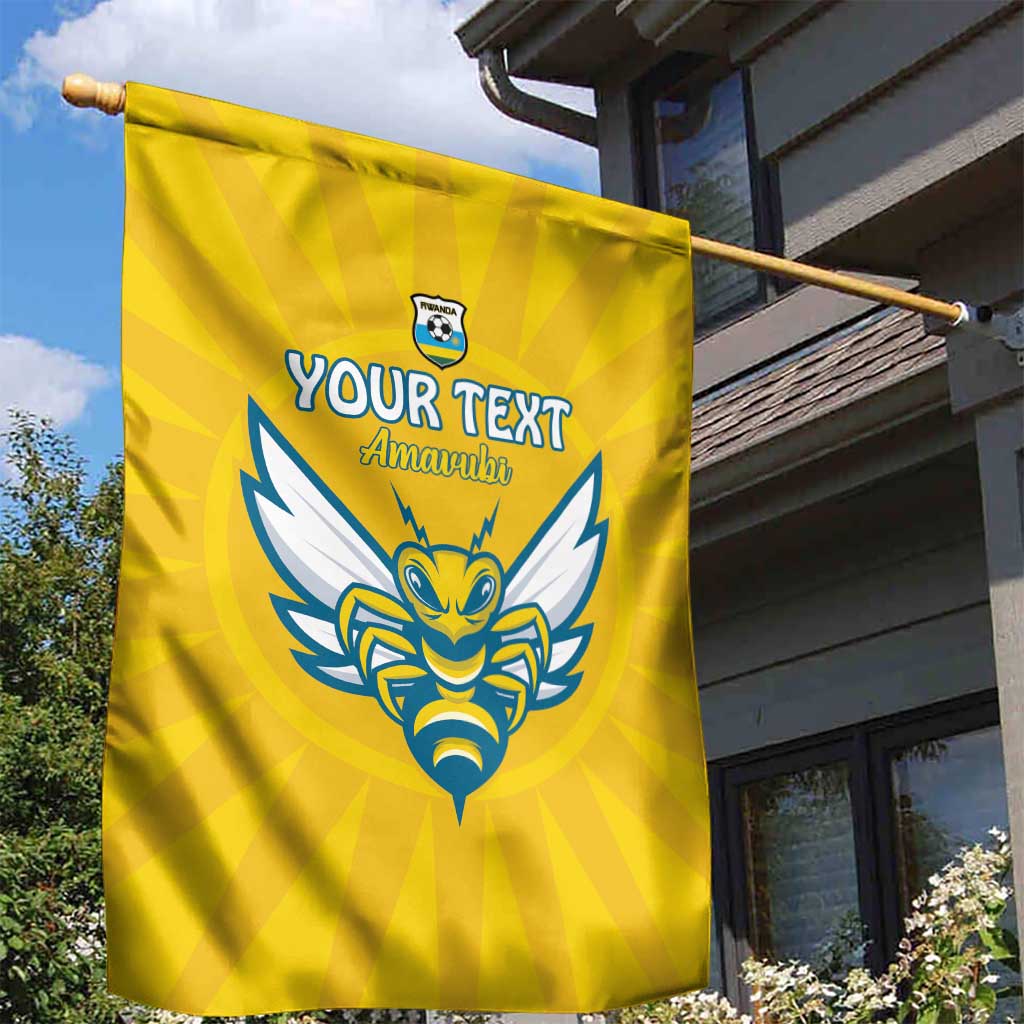 Custom Afro Rwanda Football Garden Flag Go Wasps LT15