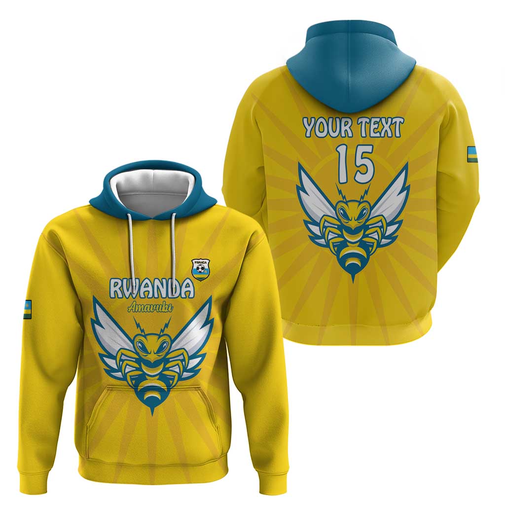 Custom Rwanda Football Hoodie Go Amavubi LT15