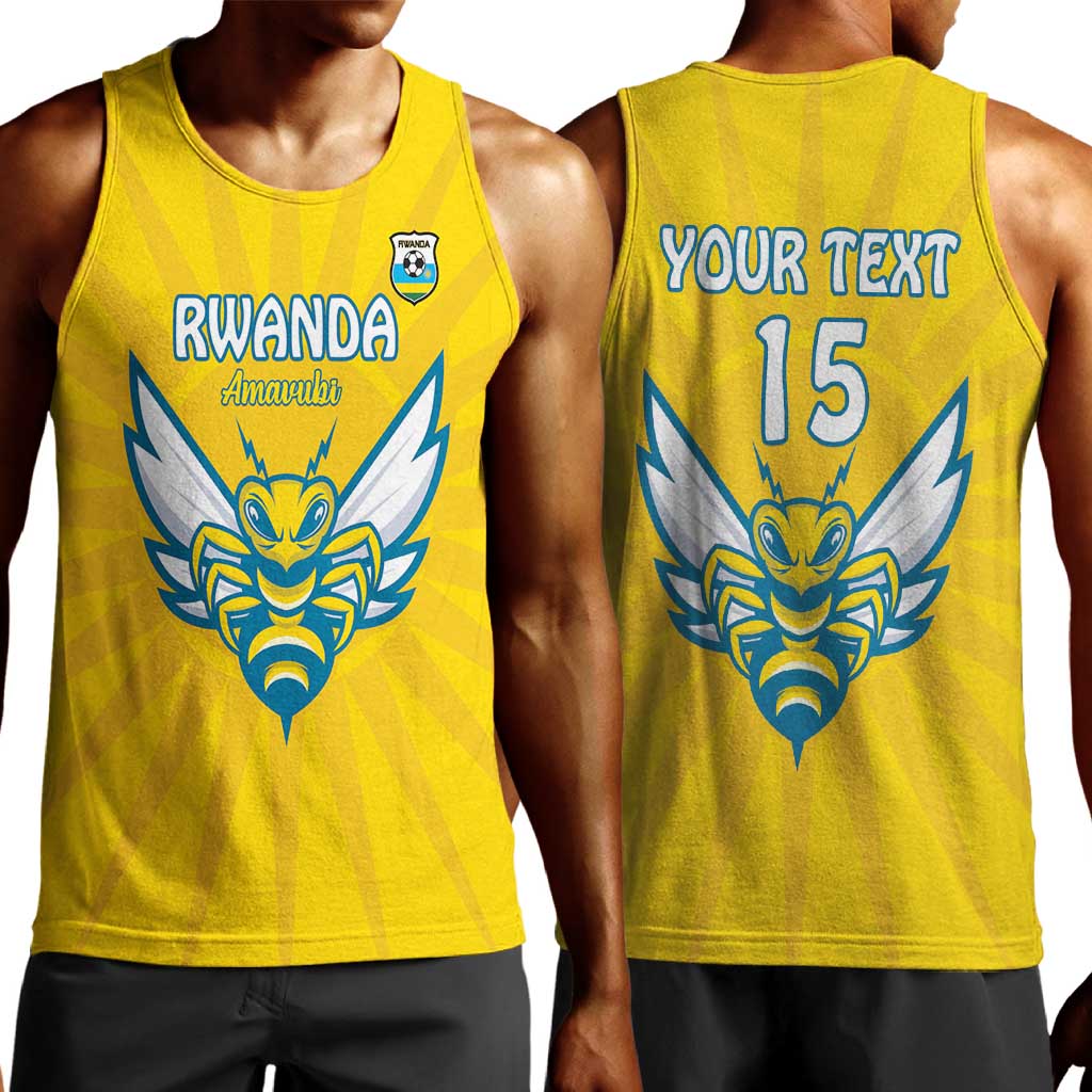 Custom Afro Rwanda Football Men Tank Top Go Wasps LT15