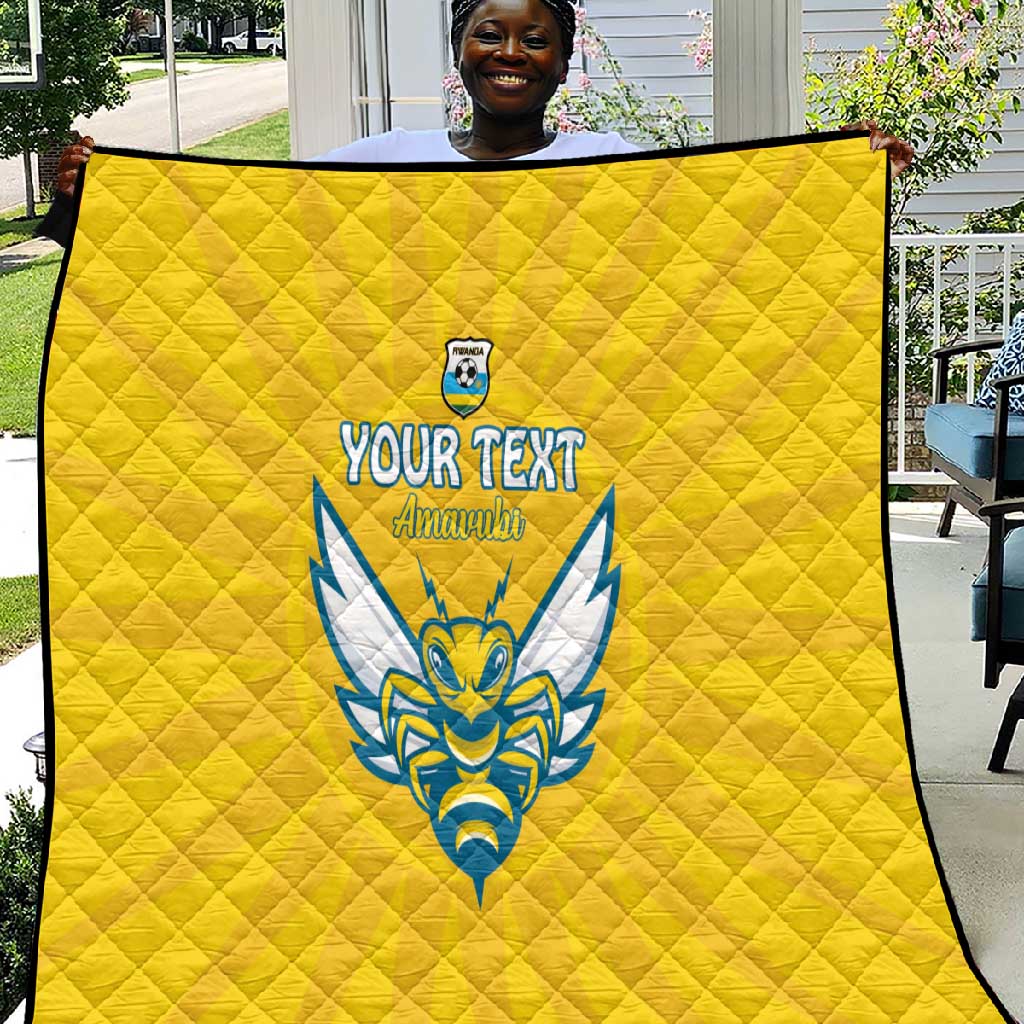 Custom Afro Rwanda Football Quilt Go Wasps LT15