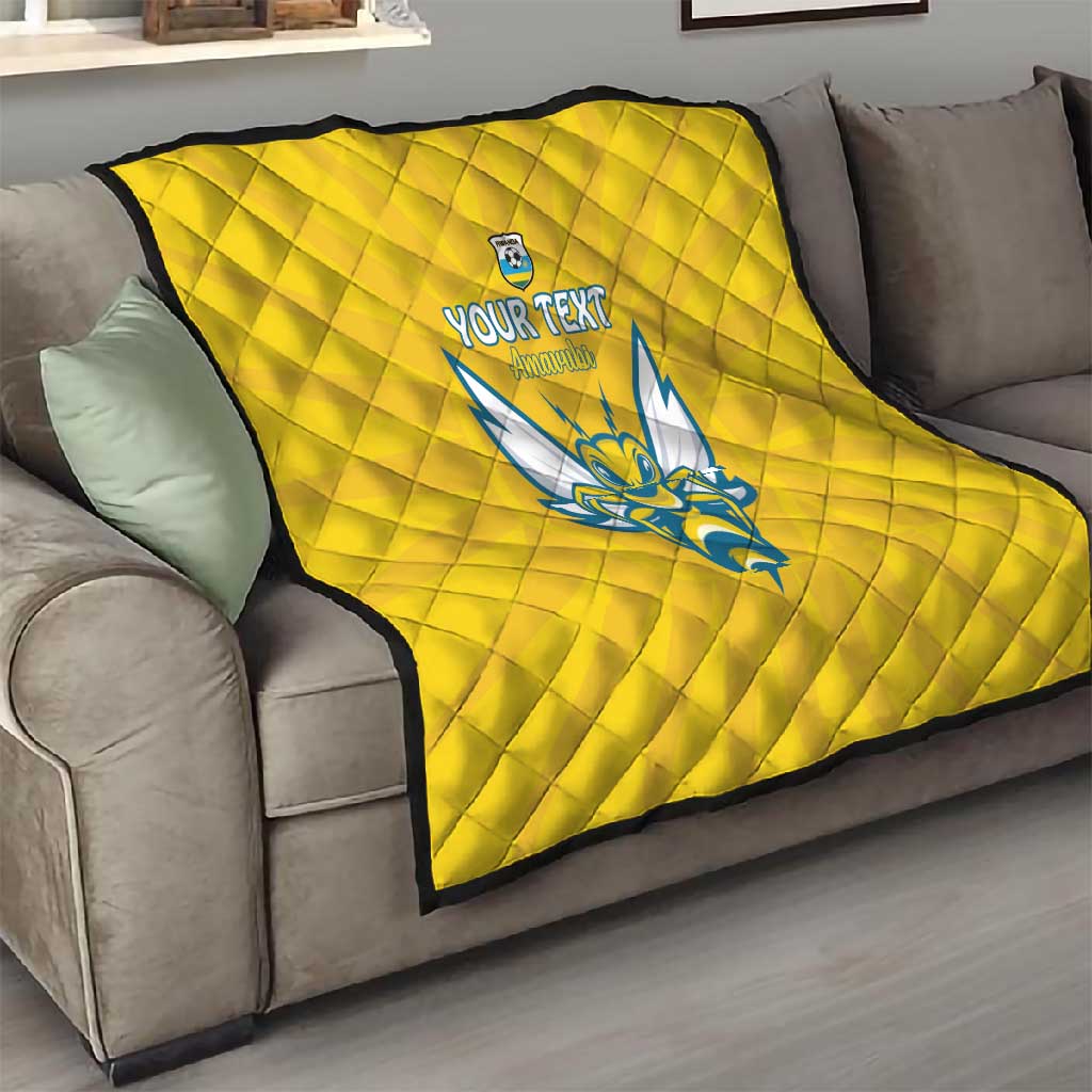 Custom Afro Rwanda Football Quilt Go Wasps LT15