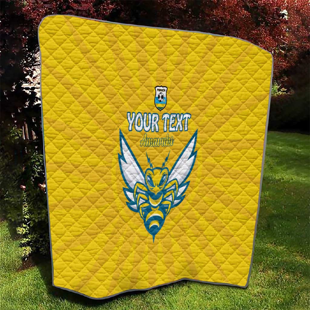 Custom Afro Rwanda Football Quilt Go Wasps LT15