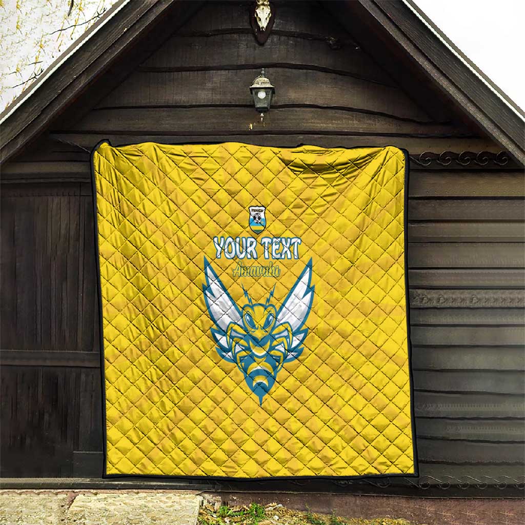 Custom Afro Rwanda Football Quilt Go Wasps LT15
