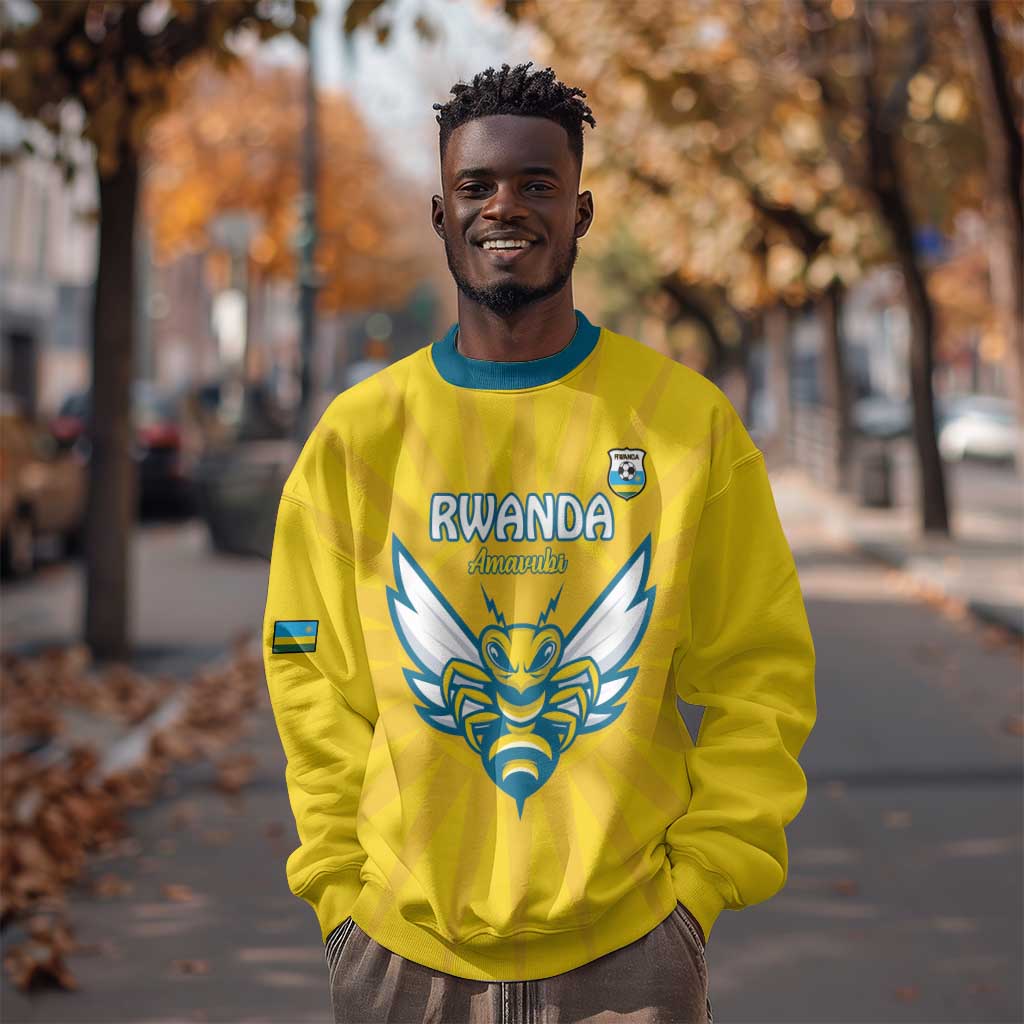 Custom Afro Rwanda Football Sweatshirt Go Wasps LT15
