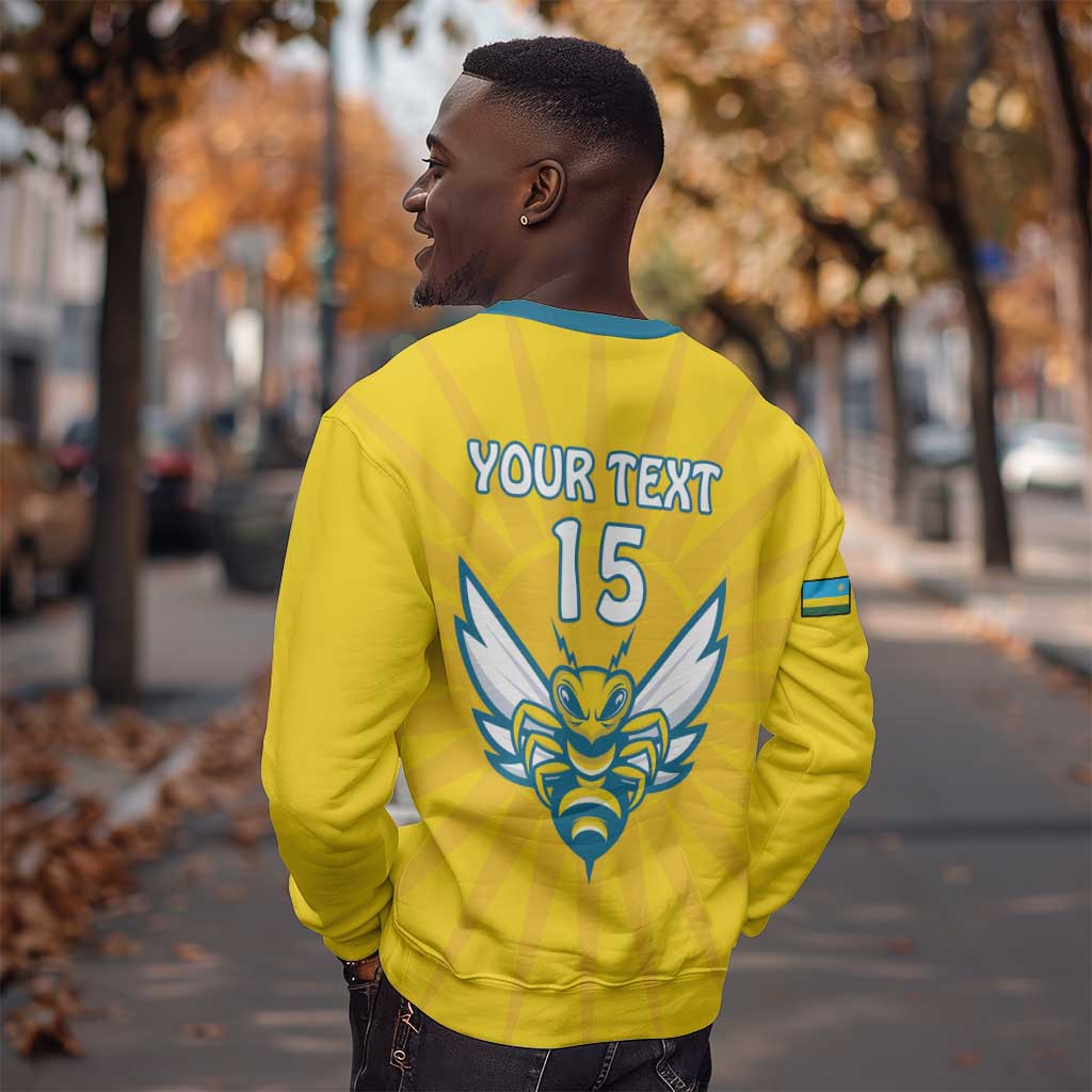 Custom Afro Rwanda Football Sweatshirt Go Wasps LT15