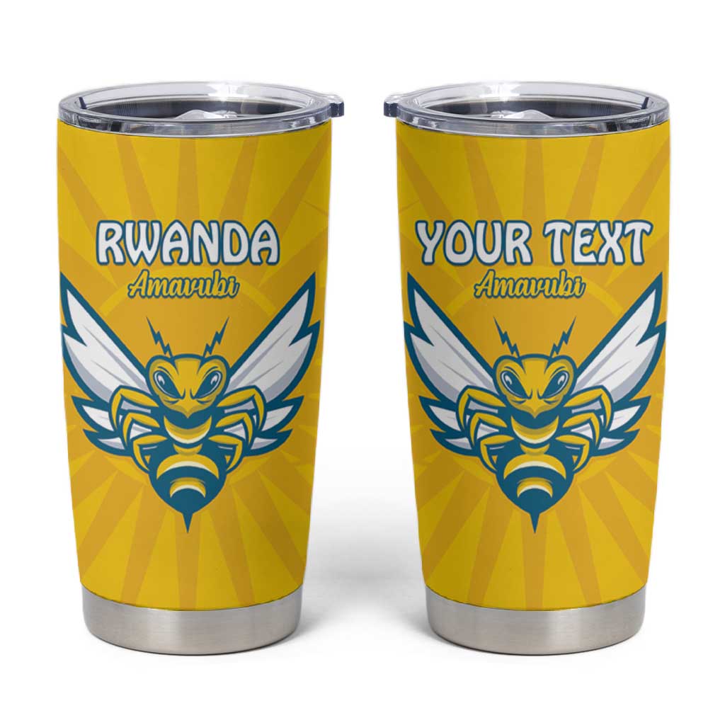 Custom Afro Rwanda Football Tumbler Cup Go Wasps LT15