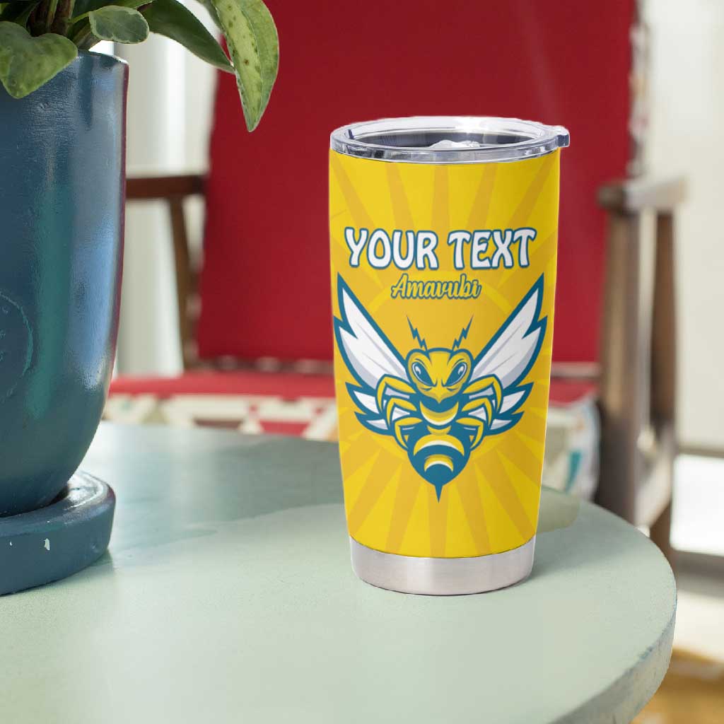 Custom Afro Rwanda Football Tumbler Cup Go Wasps LT15