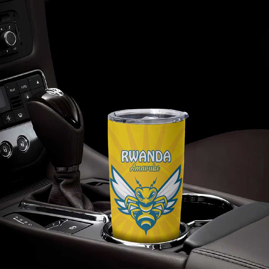 Custom Afro Rwanda Football Tumbler Cup Go Wasps LT15