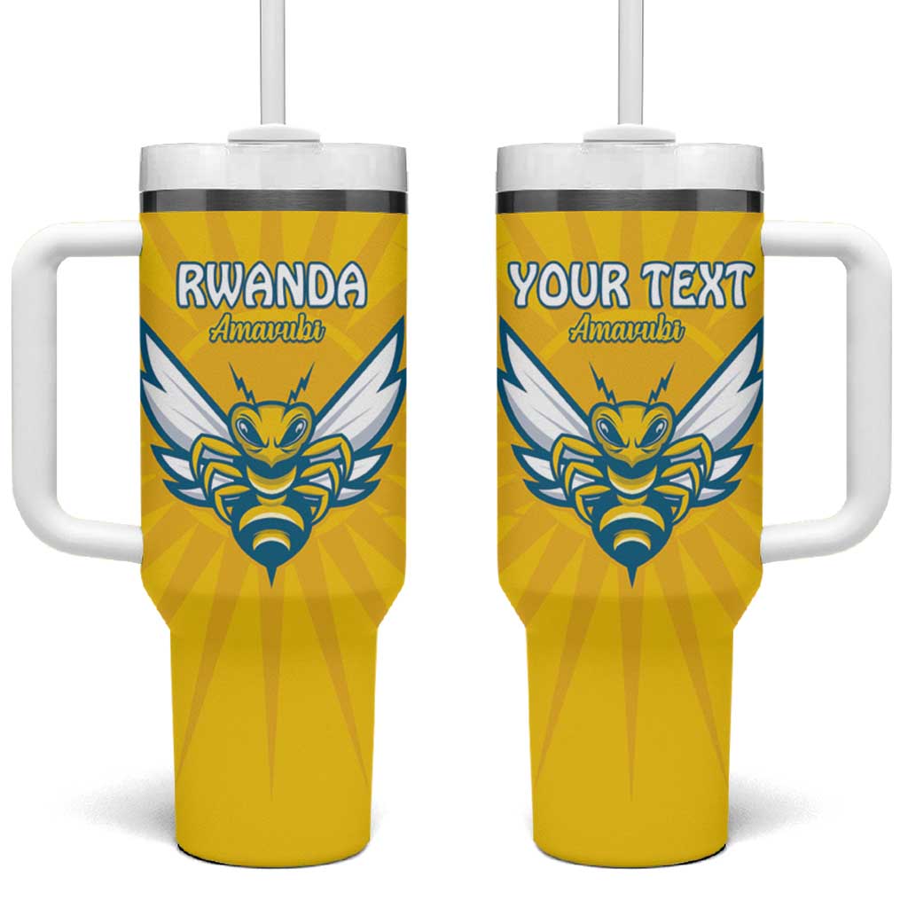 Custom Afro Rwanda Football Tumbler With Handle Go Wasps LT15