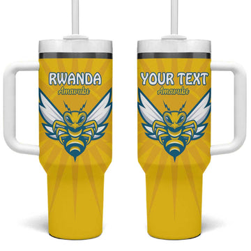 Custom Afro Rwanda Football Tumbler With Handle Go Wasps LT15