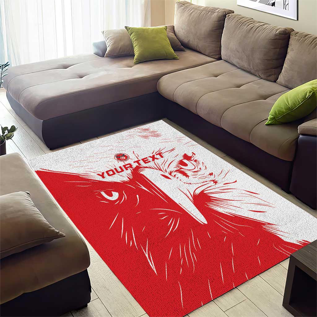 Custom Tunisia Football Area Rug Go Champions LT15