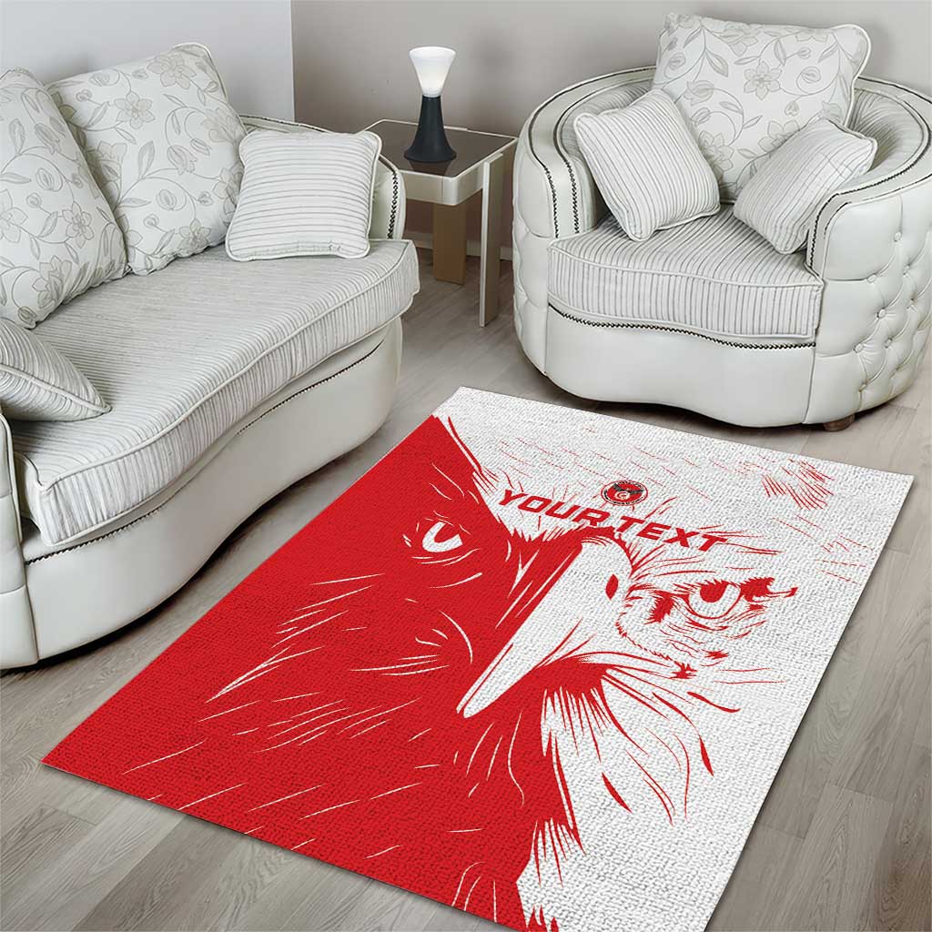 Custom Tunisia Football Area Rug Go Champions LT15