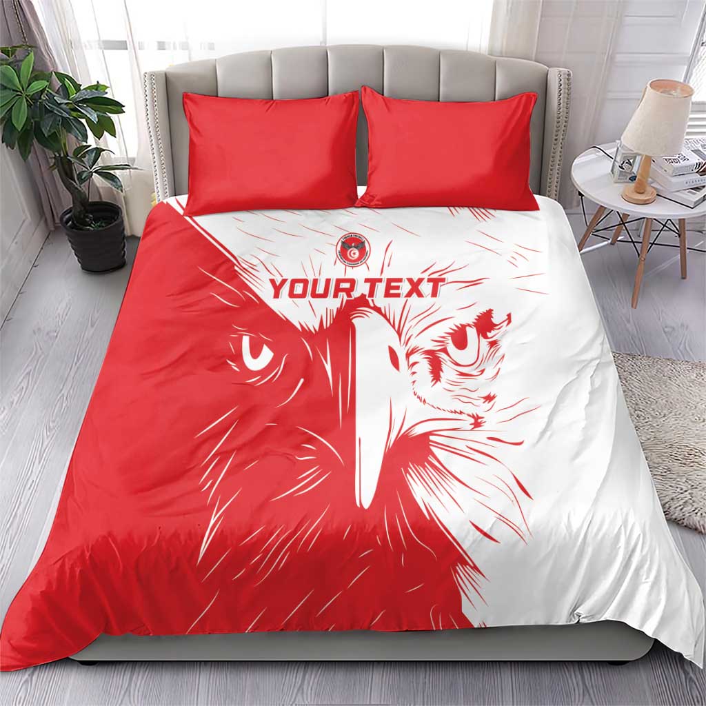 Custom Tunisia Football Bedding Set Go Champions LT15