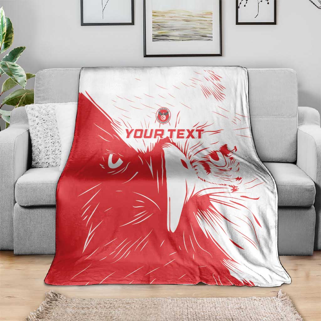 Custom Tunisia Football Blanket Go Champions LT15