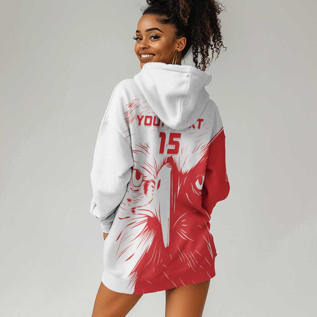 Custom Tunisia Football Hoodie Dress Go Champions LT15