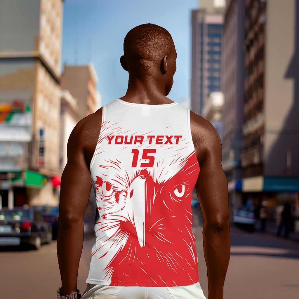 Custom Tunisia Football Men Tank Top Go Champions LT15