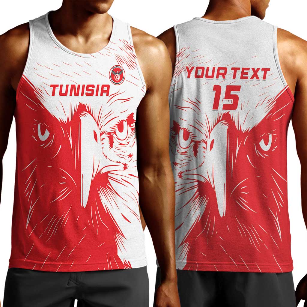 Custom Tunisia Football Men Tank Top Go Champions LT15