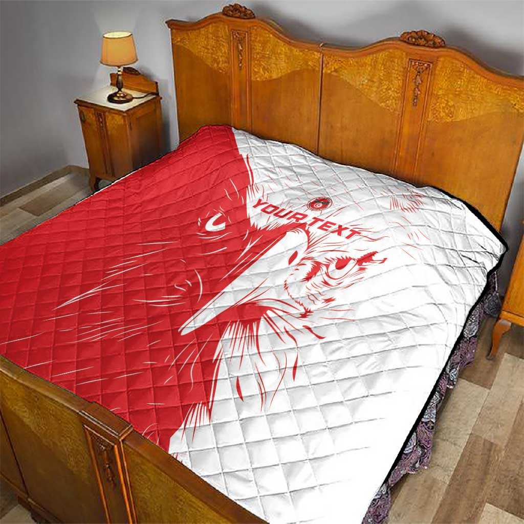 Custom Tunisia Football Quilt Go Champions LT15