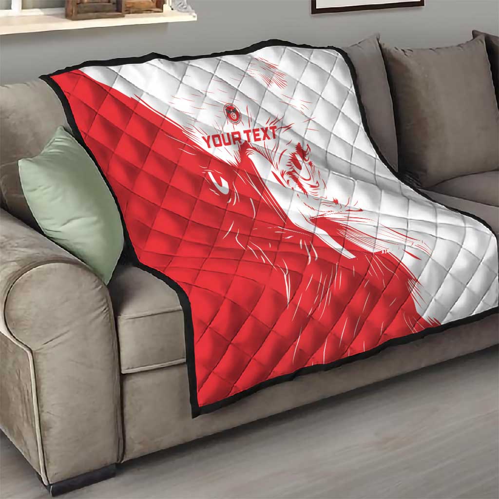 Custom Tunisia Football Quilt Go Champions LT15