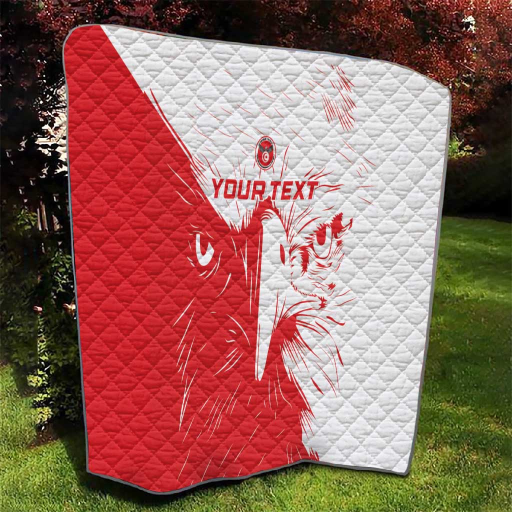 Custom Tunisia Football Quilt Go Champions LT15