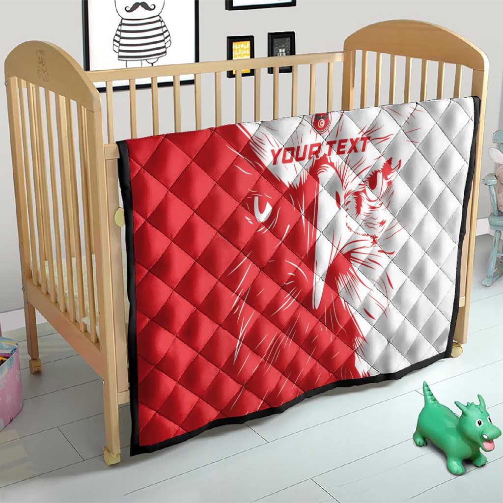 Custom Tunisia Football Quilt Go Champions LT15