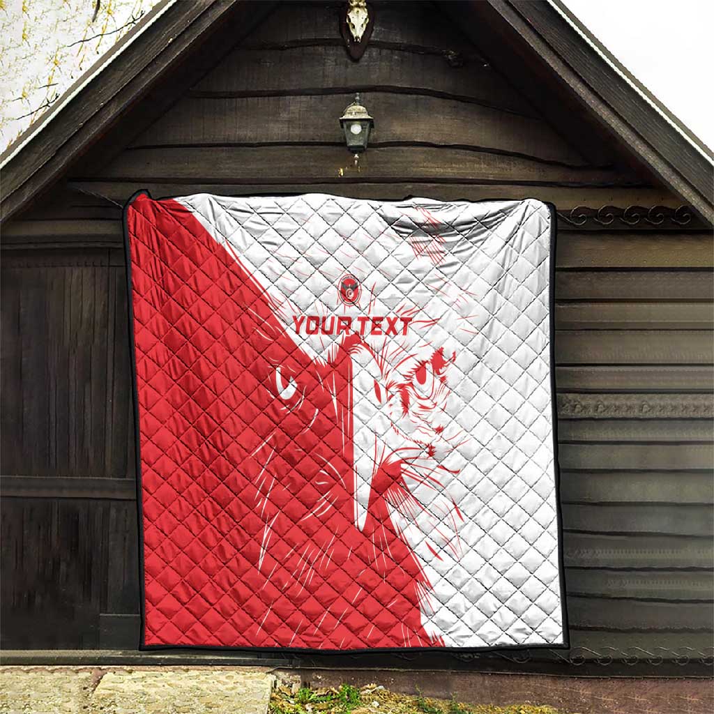 Custom Tunisia Football Quilt Go Champions LT15