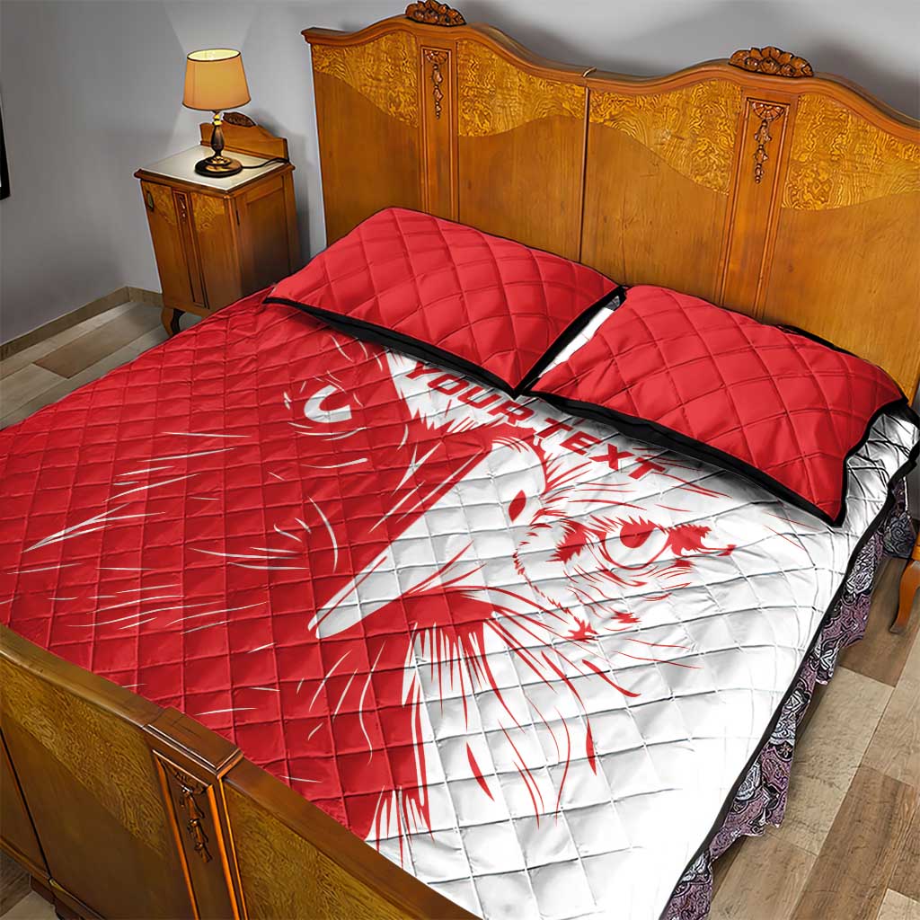 Custom Tunisia Football Quilt Bed Set Go Champions LT15