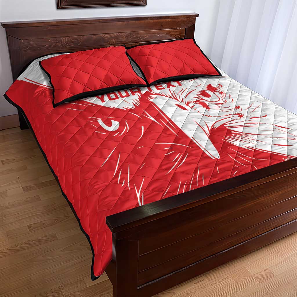 Custom Tunisia Football Quilt Bed Set Go Champions LT15