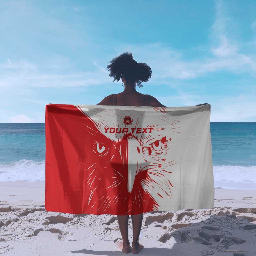 Custom Tunisia Football Sarong Go Champions LT15