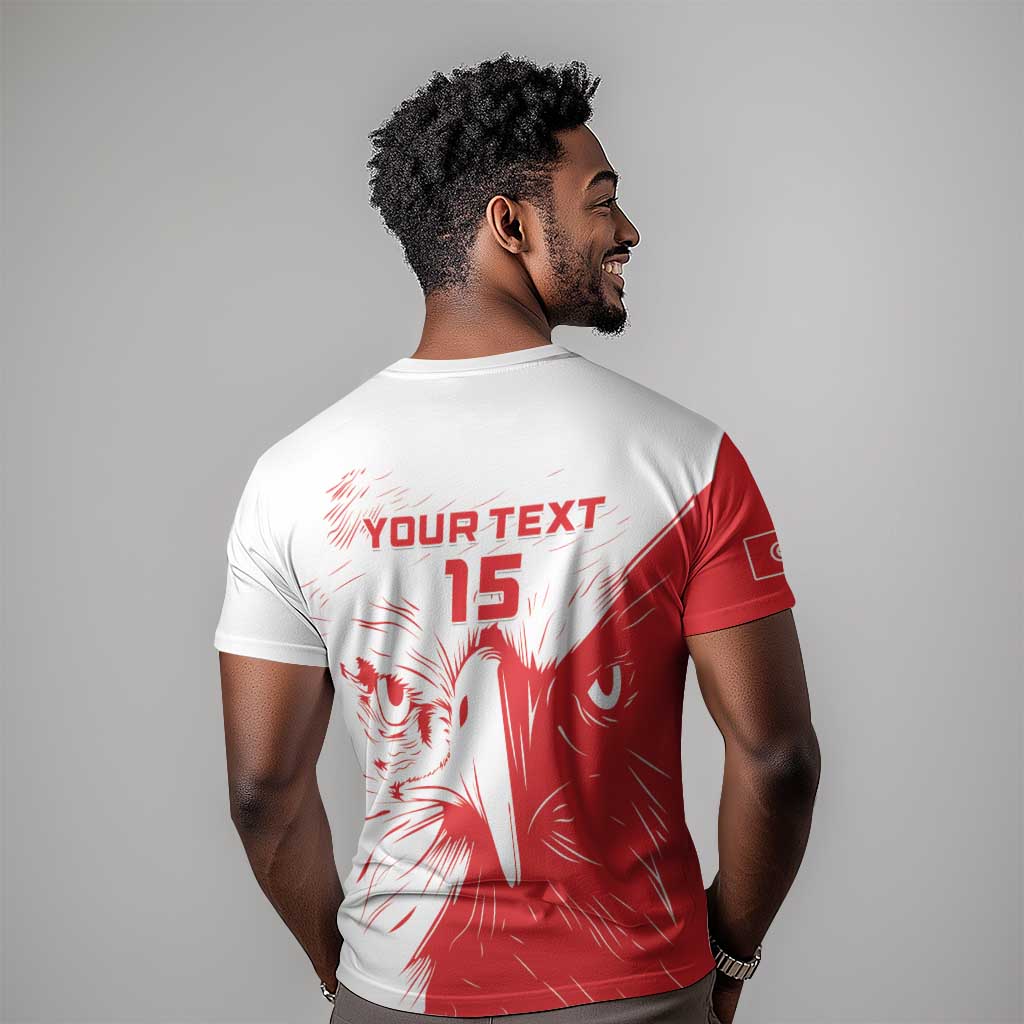Custom Tunisia Football T shirt Go Champions LT15