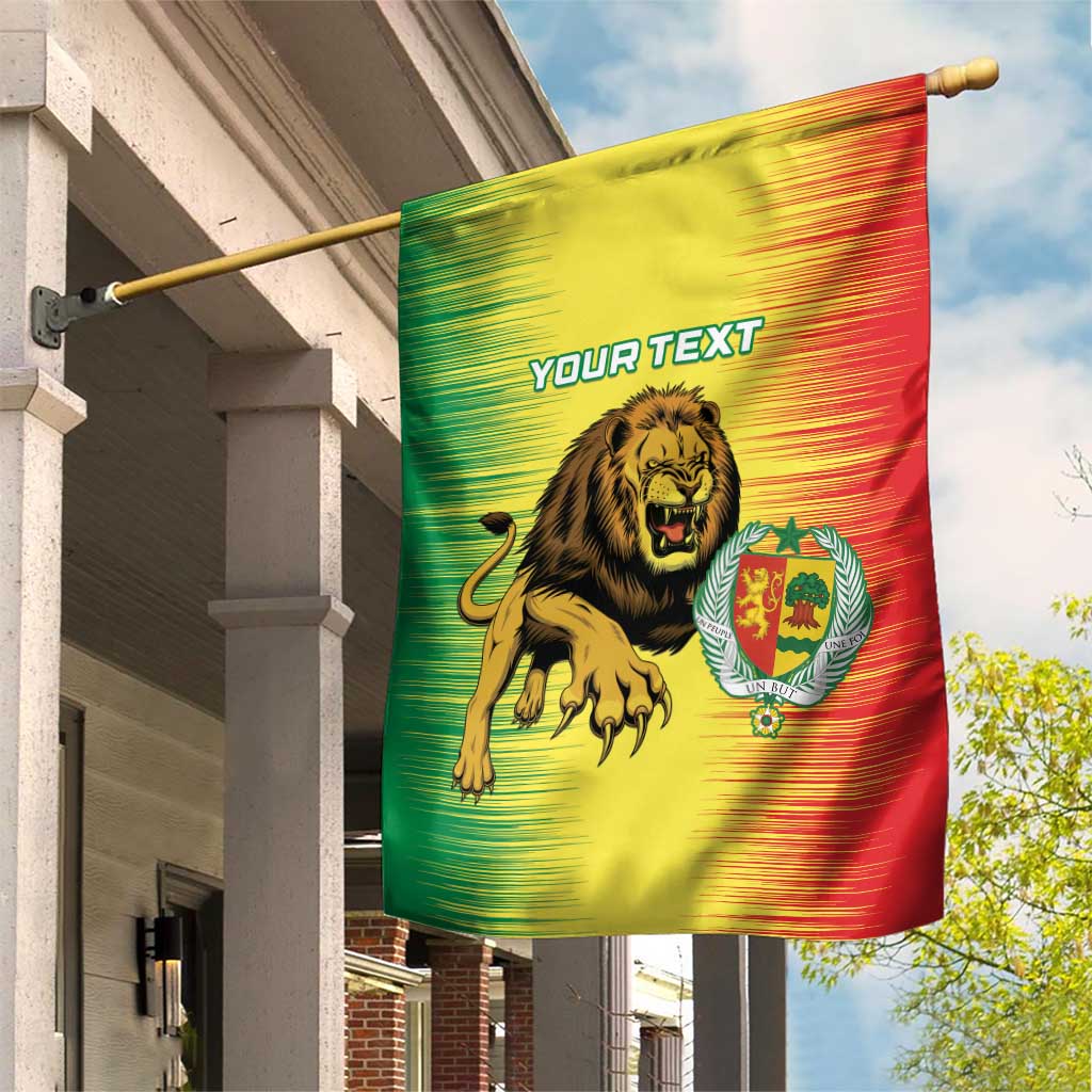 Custom Afro Senegal Football Garden Flag Lions of Teranga - Flag Style LT15