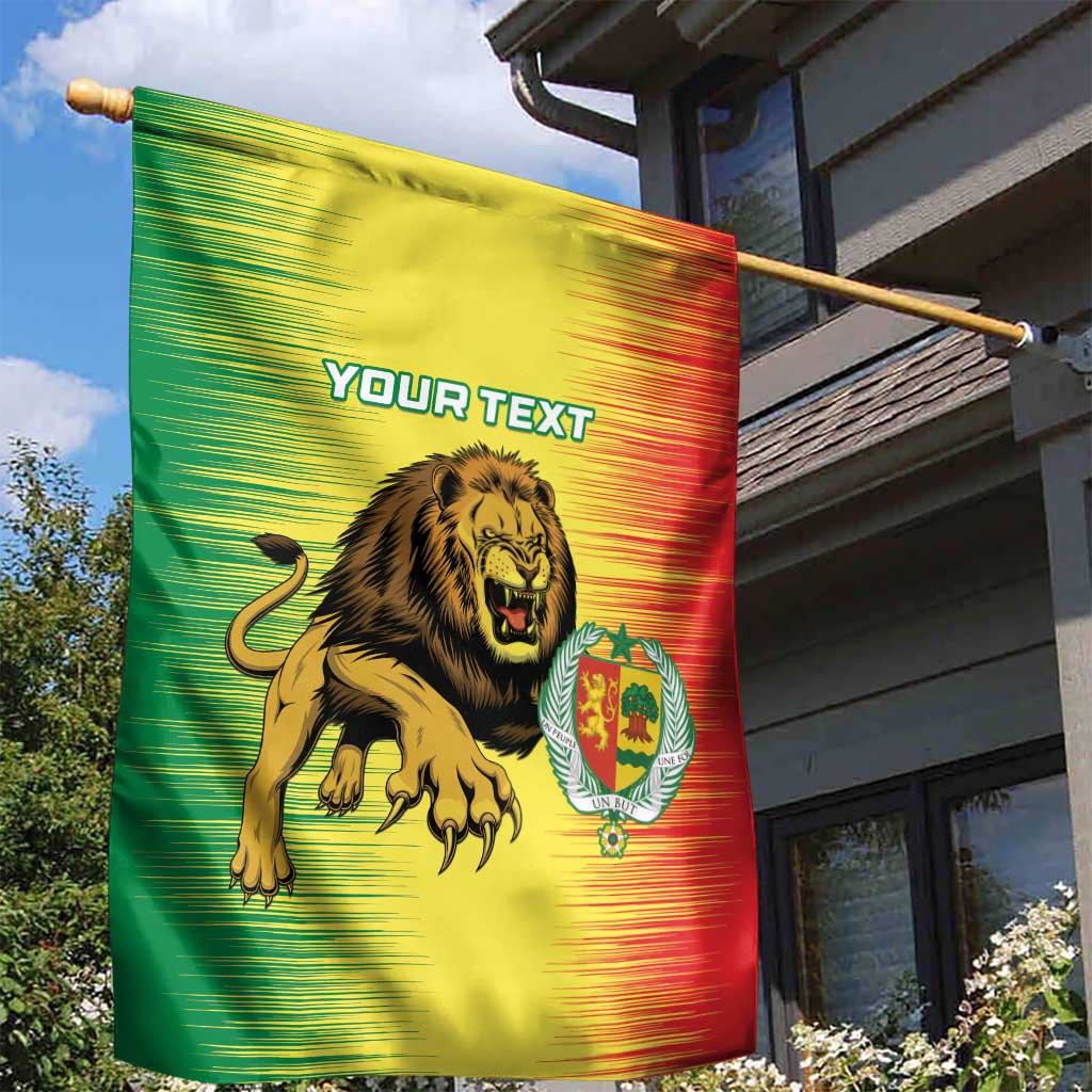 Custom Afro Senegal Football Garden Flag Lions of Teranga - Flag Style LT15