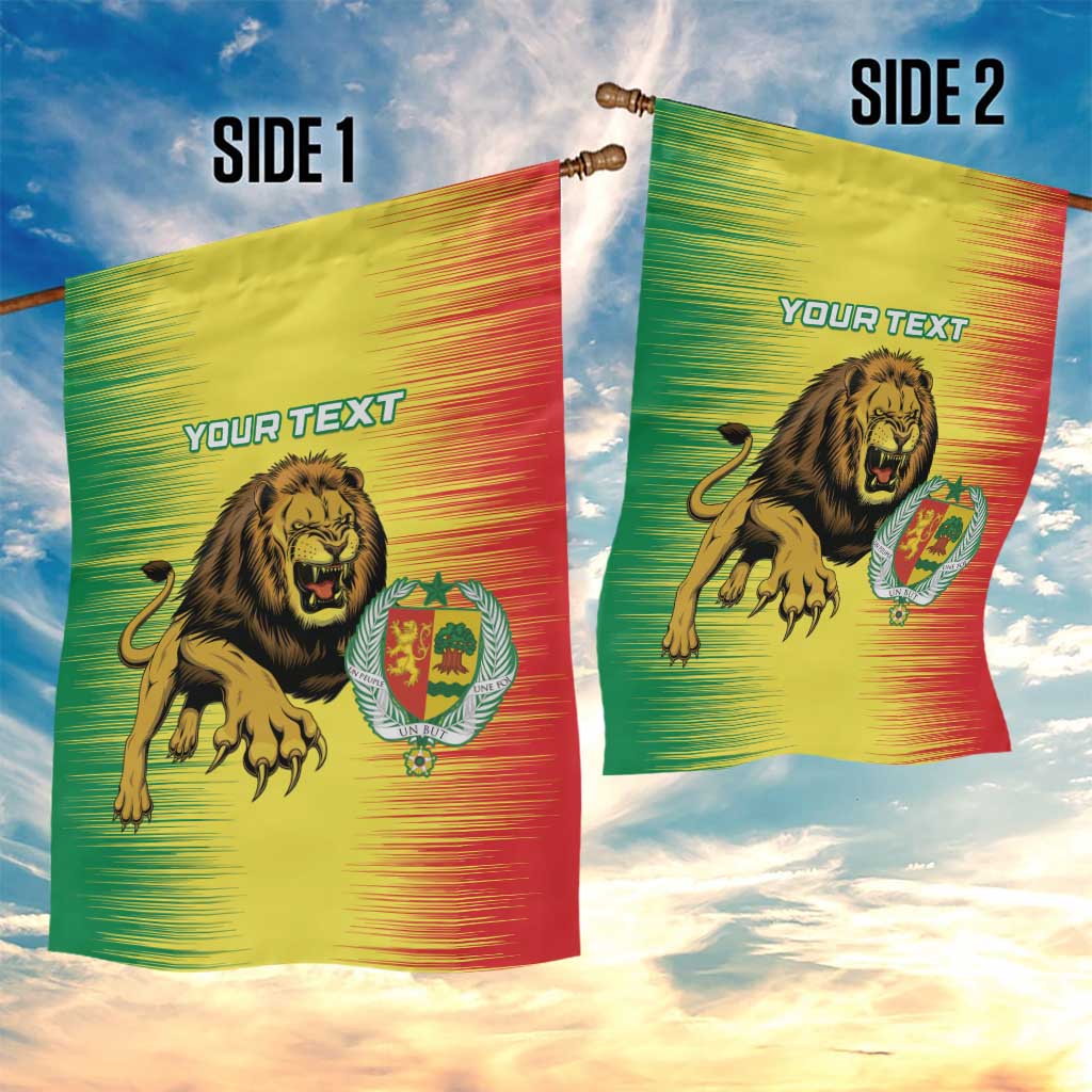 Custom Afro Senegal Football Garden Flag Lions of Teranga - Flag Style LT15
